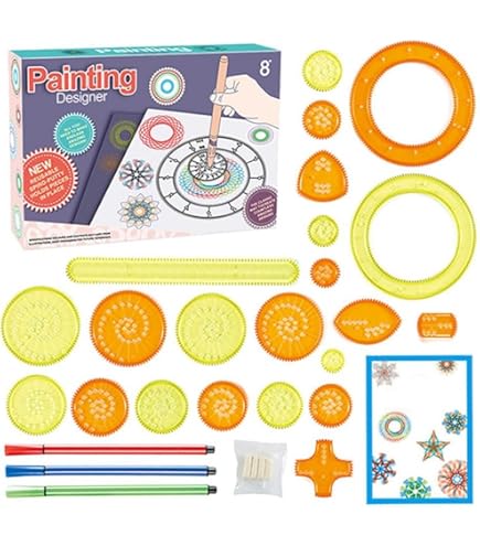 Amazon.co.jp: Mivpzisk 1セット 絵画 定規 花柄 - スパイラル定規